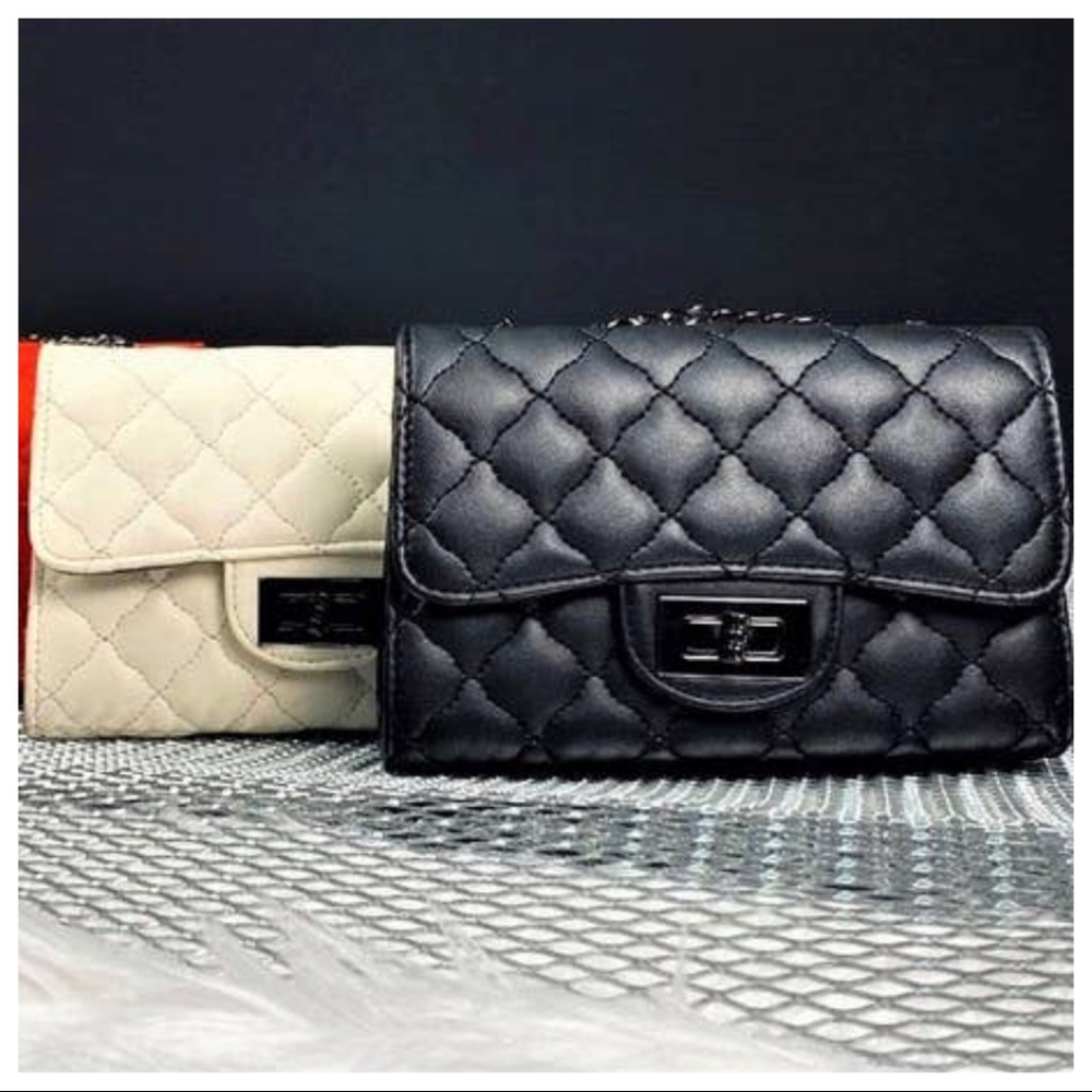 #35 Chic and stylish Vegan Quilted chain Bag/Purse - Picture 3 of 5